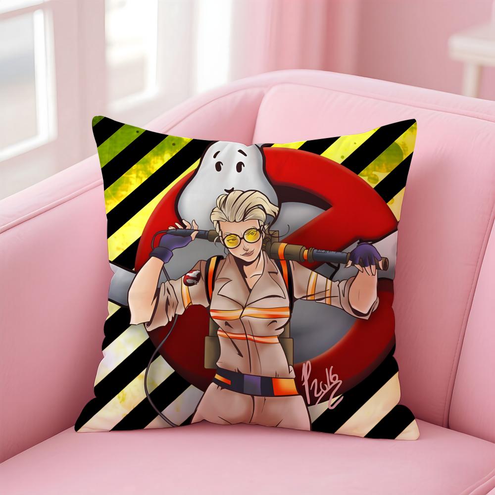GGhostbusters AAfterlife Cartoon Cushion Cover Pillow Case Soft Friendly Fabric Concealed Zipper