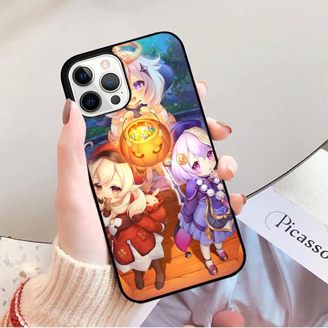 Genshin Impact Qiqi Phone Case For iPhone 17 Air 16 15 14 13 12 Pro Max Plus Max Cover Shell coque