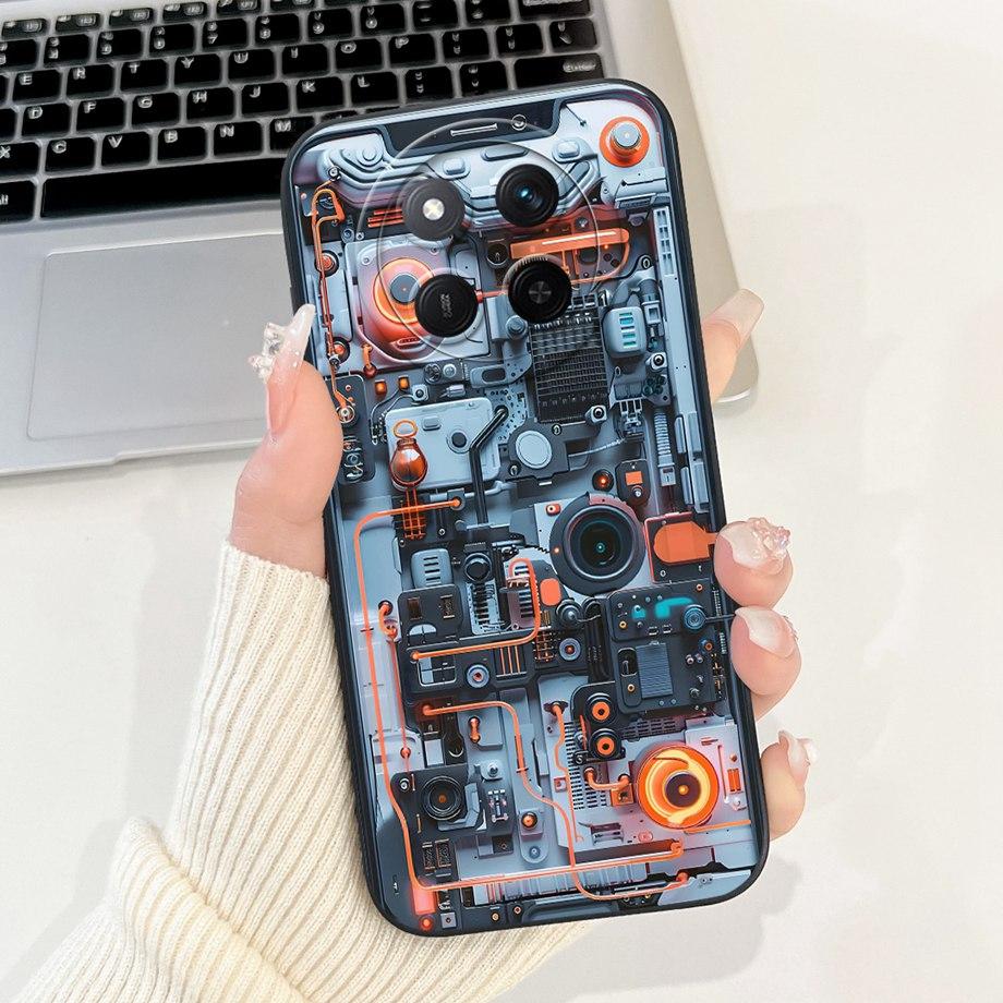 Pour Honor Magic 7 Lite 7 Pro Magic7 Coque de téléphone Magic 5 Lite 6 Lite Housse arrière Silicone Liquide Souple Funda Animaux Mignons Dessin Animé