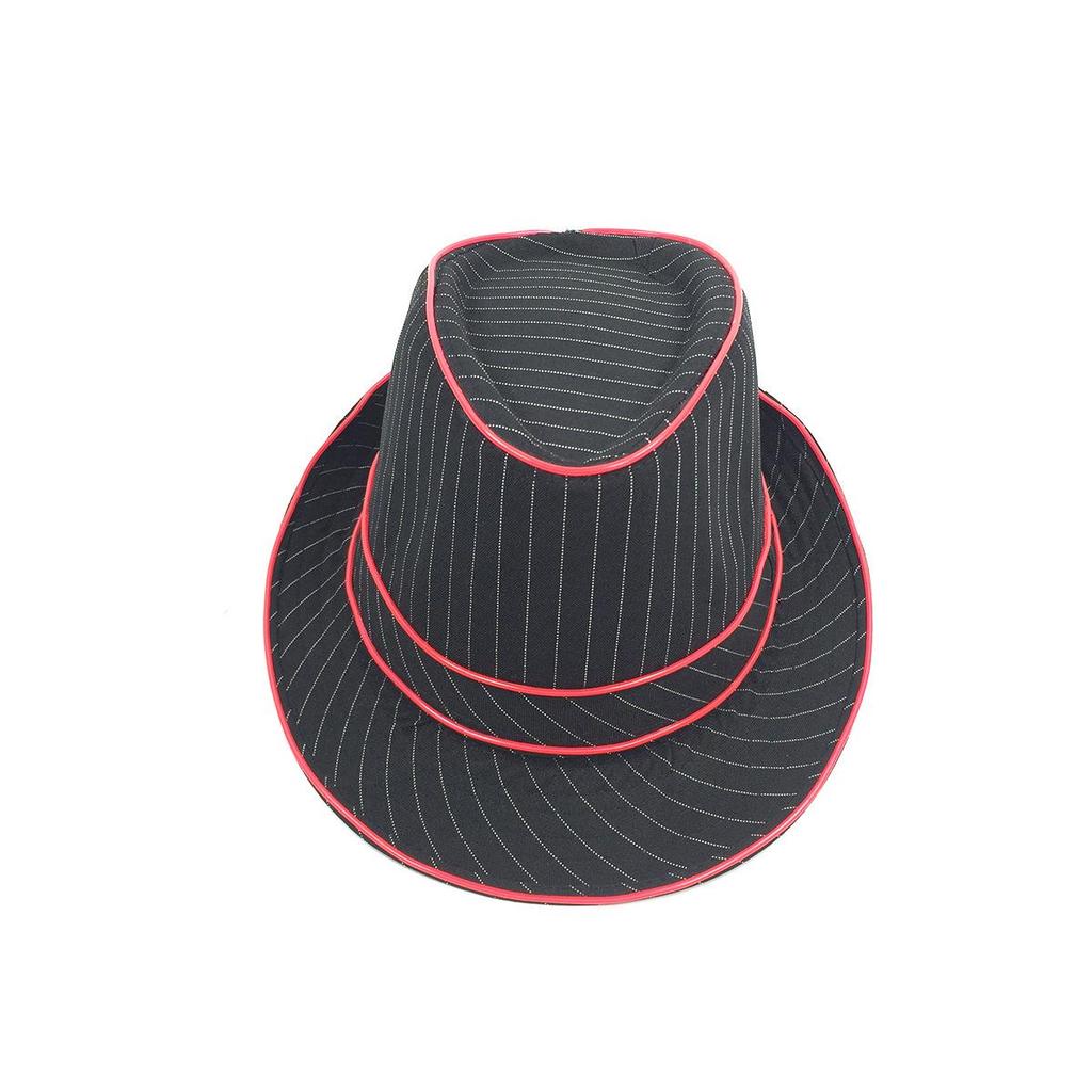 LED Light-Up British Style Jazz Top Hat - Flashing Festival & Masquerade Party Prop