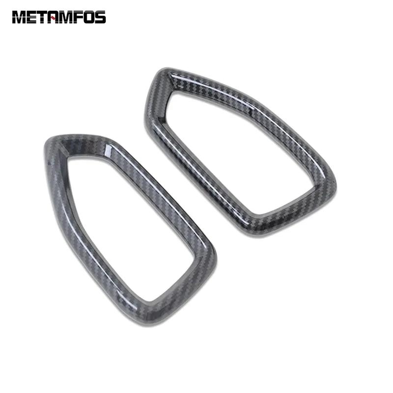 Side Front Air Condition Vent Outlet Cover Trim For Hyundai Santa Fe 2018 Carbon Fiber Car Accessories