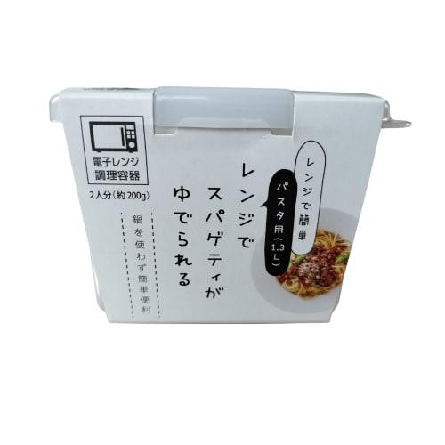 Inomata Chemical Microwave Pasta Maker, Clear White, 1714