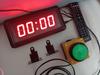 4-digit LED Countdown Clock Stopwatch with Remote Control, School Rush Answer Competition Game Timer, Button selectable, 1.5 in,
