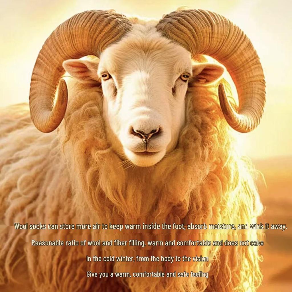 Women's Wool Cashmere Mid-Calf Socks - Warm, Solid, Coffee Color, Japanese Style 