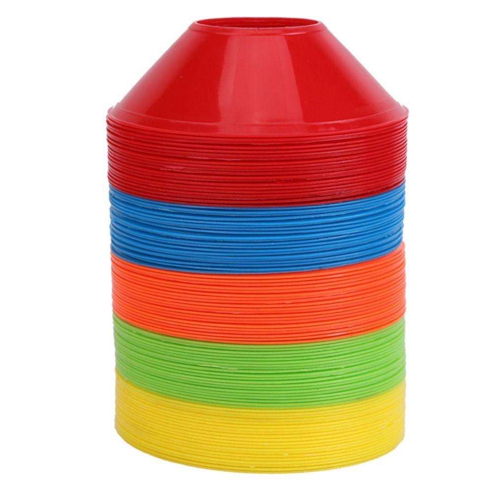 Colorful Football Training Equipment Durable Thickened Agility Disc Cone Plastic Stand Soccer Training Markers