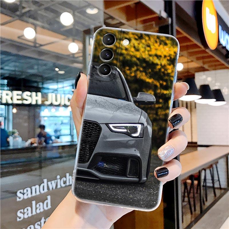 Transparente Silikonhülle für Männer und Frauen mit Sportwagen für Samsung Galaxy S22 S21 S20 FE S 22 Ultra S10 E S9 Plus 5G Telefonabdeckung Coque