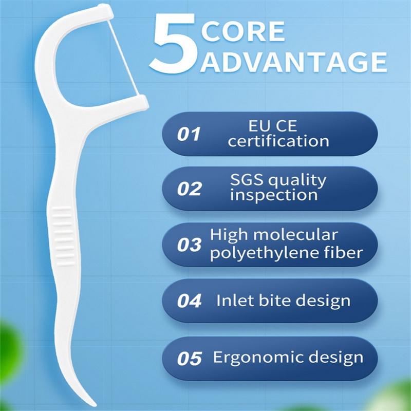 50/150/300PCS Dental Floss Dental Floss Picks Clean Between Teeth Interdental Brush Toothpick Floss Picks Oral Hygiene Care