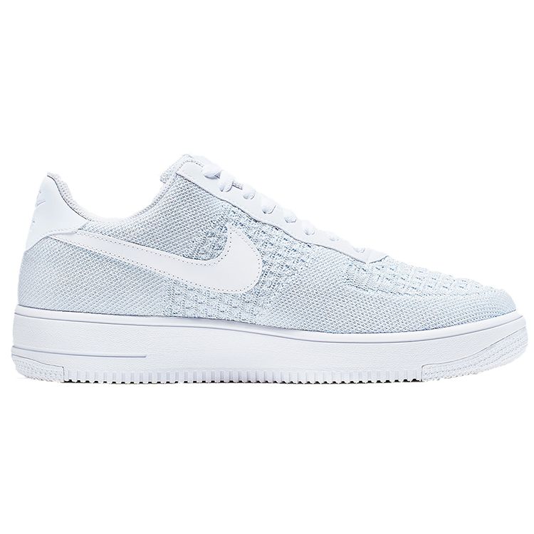 Nike Air Force 1 Flyknit Low 2.0 Pure Platinum Unisex Tenisky Bílé AV3042-100