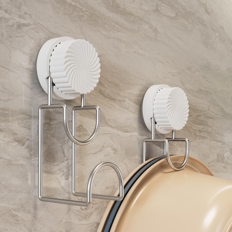 

Крючок для раковины из нержавеющей стали Многофункциональная полка для кухни и ванной без сверления Стойка для хранения тазиков Держатель для полотенец белый