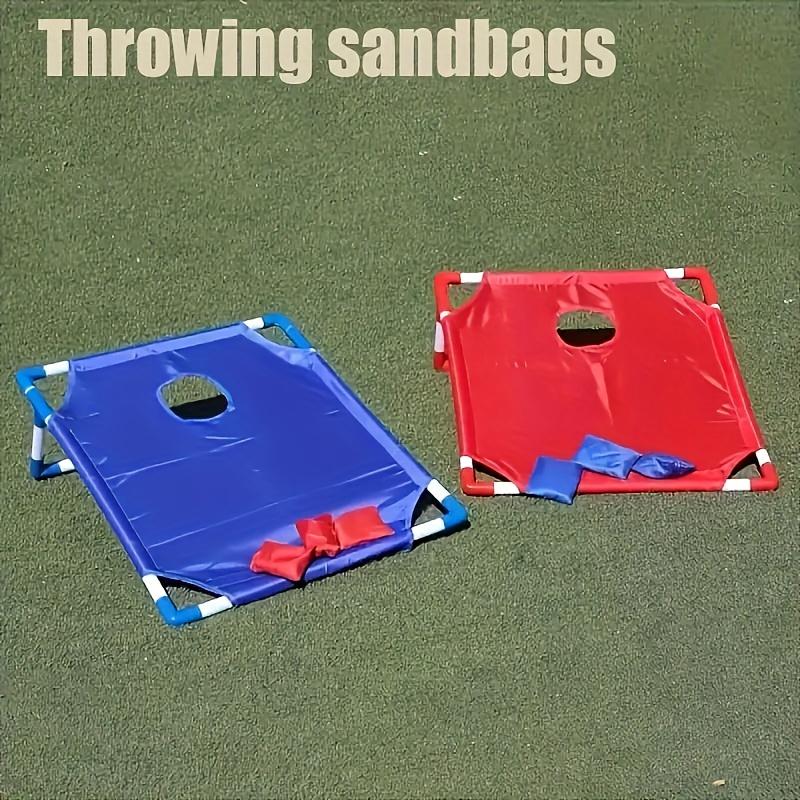 1 Set Portable Sandbag Throwing Game Kit - Foldable,  Suitable for Outdoor Parties, Camping and Backyard Fun - Includes 6 Sandbags