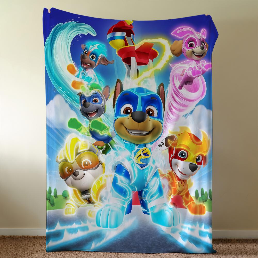 Blanket Throw Super Cosy Plush Living P-PAWS-ES Room Sofa Couch Childish CARTOON P-PatrolS-ES Birthday Gifts
