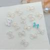 Simple Bowknot Nail Charms 3D Resin Ribbon Bows Manicure Accessories DIY Crafts Supplies Resin Bows Nail Decorations