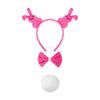 1/3/4/5Pcs Women's Bunnies Costume Accessories Set Rabbit Ears Headband Bowtie Rabbit Tail Tutu Skirt for Easter Party