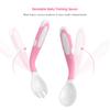 Baby Spoon and Fork Set Travel Case Bendable & Non-Slip Handle Baby Training Spoon with Storage Box Portable Baby Tableware for Babies Infants Toddler