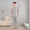 1011 New Cloud Cotton Men's Pajamas Short-sleeved Trousers High-end Soft and Comfortable Can Be Worn Outside Loungewear Suit
