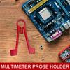 Ergonomic Meter Probes Clip Multimeter Probe Test Holder Clamping Tool Electrical Testing Power Supplies One Hand Repairing Tool