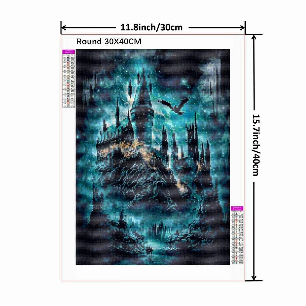 Harry Potter Magic School 5D DIY Diamond Painting Cross Stitch Castle Mosaic Embroidery Rhinestones Home Decor Kids Gift