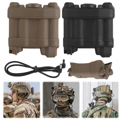 Système de Rétention de Boîtier de Batterie Réglage Élastique Réaliste Sac d'Équilibrage de Poids Pochette pour Batterie NVG de Casque pour Boîtier de Batterie AN/PVS31