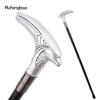 White Resin Eagle Head Walking Cane Fashion Decorative Steel Stick Gentleman Elegant Cosplay Cane Knob Crosier 94cm