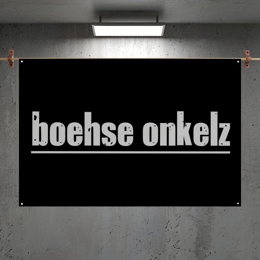 B-Bohse Onkelz Rock Band Flags Bedroom Home Living Room Outdoor Wall Hanging Custom Background Decoration Art Banner