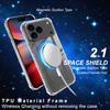 IMAK For iPhone 17 Pro Case Compatible with MagSafe Shockproof PC TPU Clear Phone Cover