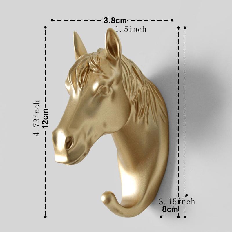 Wall Hanging Hook Vintage Deer Head Animal For Hanging Clothes Hat Scarf Key Deer Horns Hanger Rack Wall Decoration
