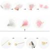 100 Pieces Mixed Shape Handmade Flower Cup Bead Cap End Jewelry Findings