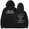 Street Letter Print Hoodie Men Women Fashion Pullover Long Sleeves Loose Casual Vintage Oversized Comfort Sweatshirts