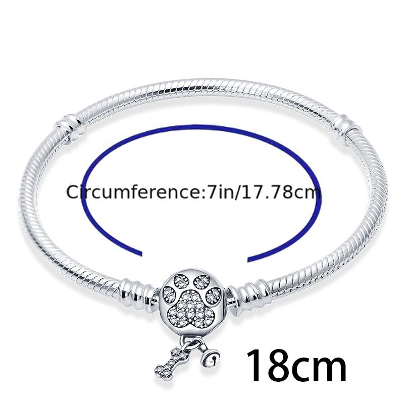 Copper Loving Dog Bead Charms Dog Paw Charm Bead Charms Compatible With Brand 3mm Authentic Bracelets Fine Do It Yourself Women Jewellery Gift