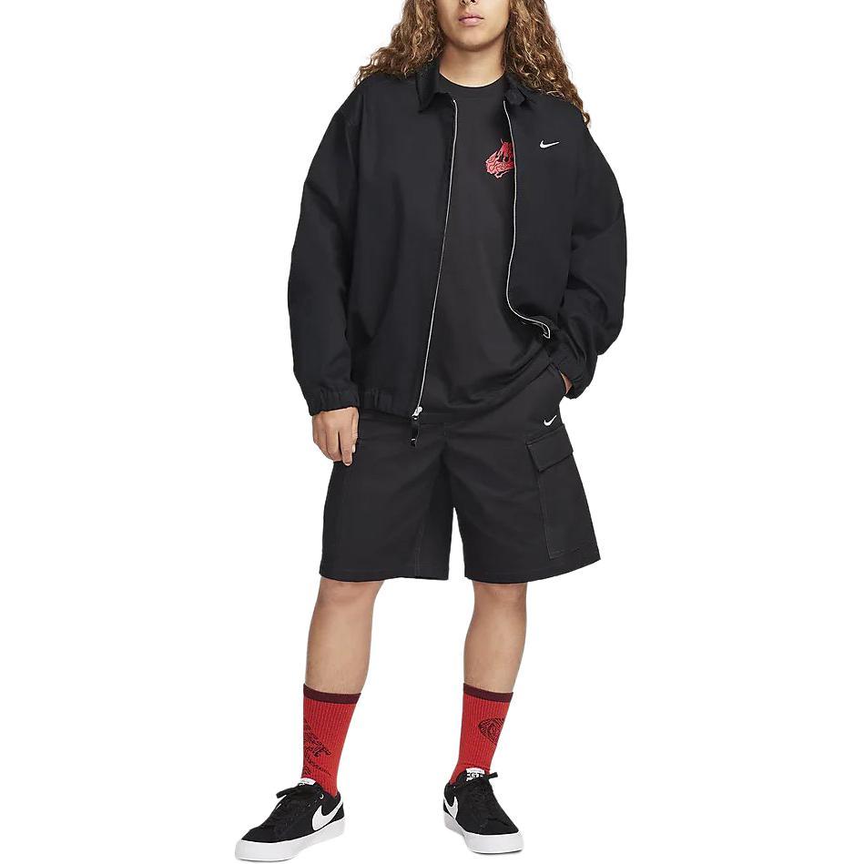 Nike Dragon Year Series Woodblock Pattern Short Sleeve T-Shirt for Men in Black