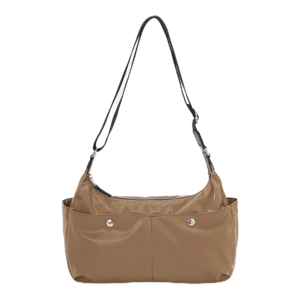 

Breath TOPKAPI Train Waterproof Polyester Wide Shoulder Lightweight Brown Bag, (430g),