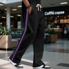 Summer new men's colour blocking casual trousers large size trousers Slim breathable trousers fashionable