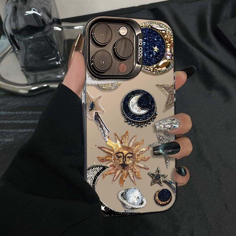 

Sun Moon Stars Case for Xiaomi Mi 15 14 14T 13 13T 12 12T 12X 12S 11 Lite POCO F6 F5 X6 X5 X3 M6 Pro 5G 4G M5S Acrylic Cover Mi 12 Pro