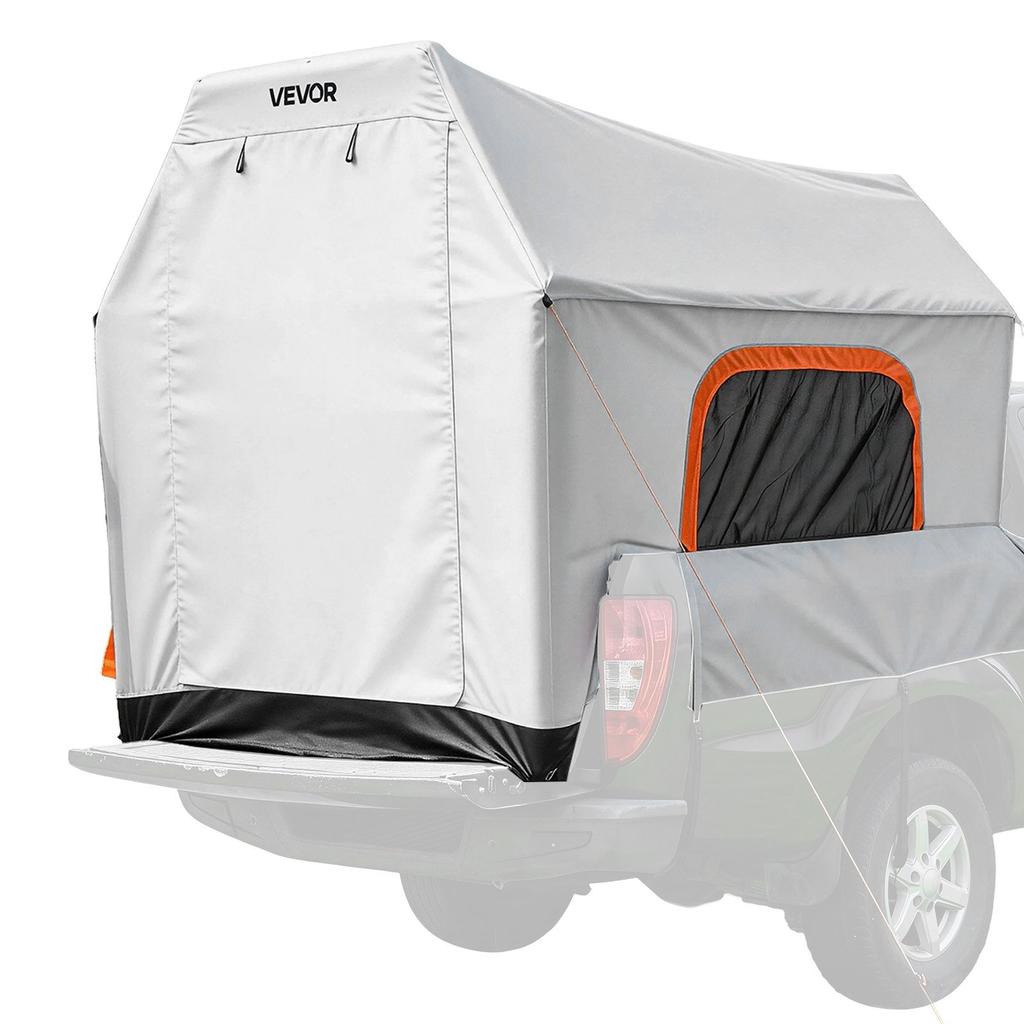 Inflatable Pickup Truck Tent, 2.2 x 1.65m 3-Season Truck Bed Tent with Ventilated Mesh Windows, PU2000mm Waterproof Pickup Camping Tents for Outdoor