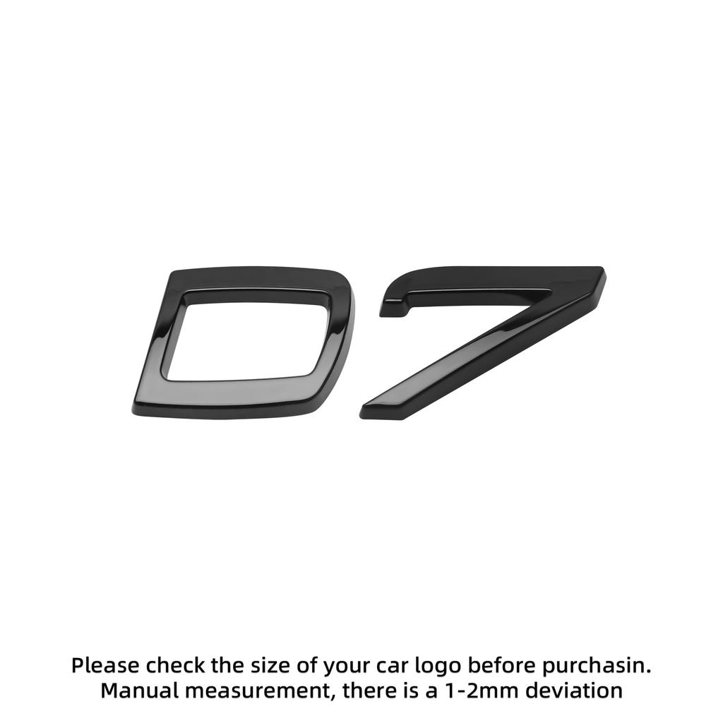 3D ABS Buchstaben Aufkleber für Für Volvo D2 D3 D4 D5 D6 D7 D8 Auto Heckklappe Heckklappe Seitenkotflügel Abzeichen Emblem Aufkleber Dekoration