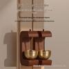 Magnetic Wooden Wind Chime Doorbell - Chinese Style Entrance Decor