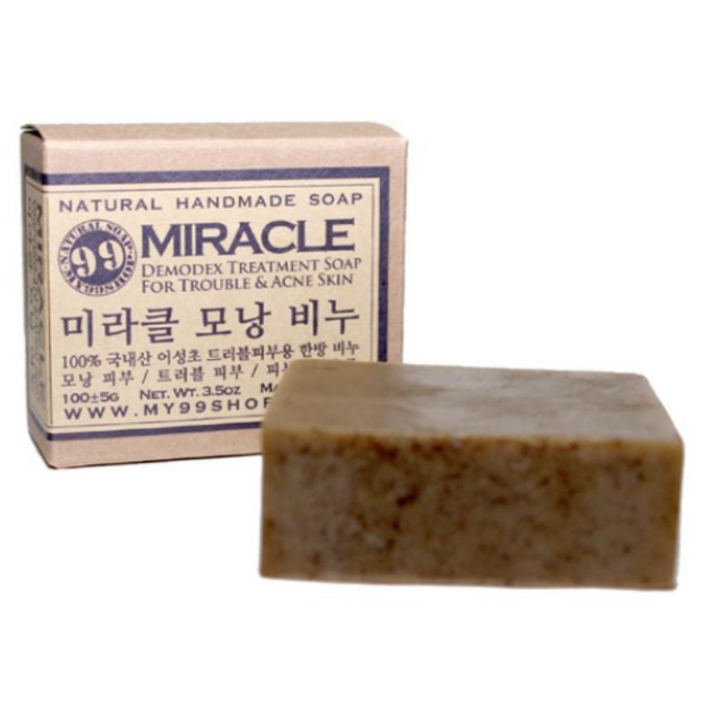 Miracle Folliculitis Soap, Handmade Natural Soap with Houttuynia cordata, 100g x 2