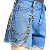 Retro Metal Disc Pant Chain: Women's Multi-Layer Star Waist Accessory