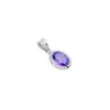 Oval Amethyst Pendant: Natural 925 Sterling Silver Jewelry