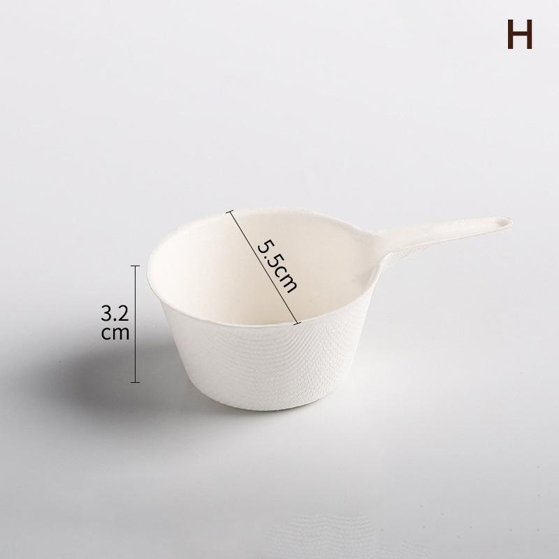 25 Peças Pratos de Degustação Pratos Descartáveis - Compostáveis em Casa Micro-ondas e Congeláveis Saco Branco Polpa de Cana Alimentos