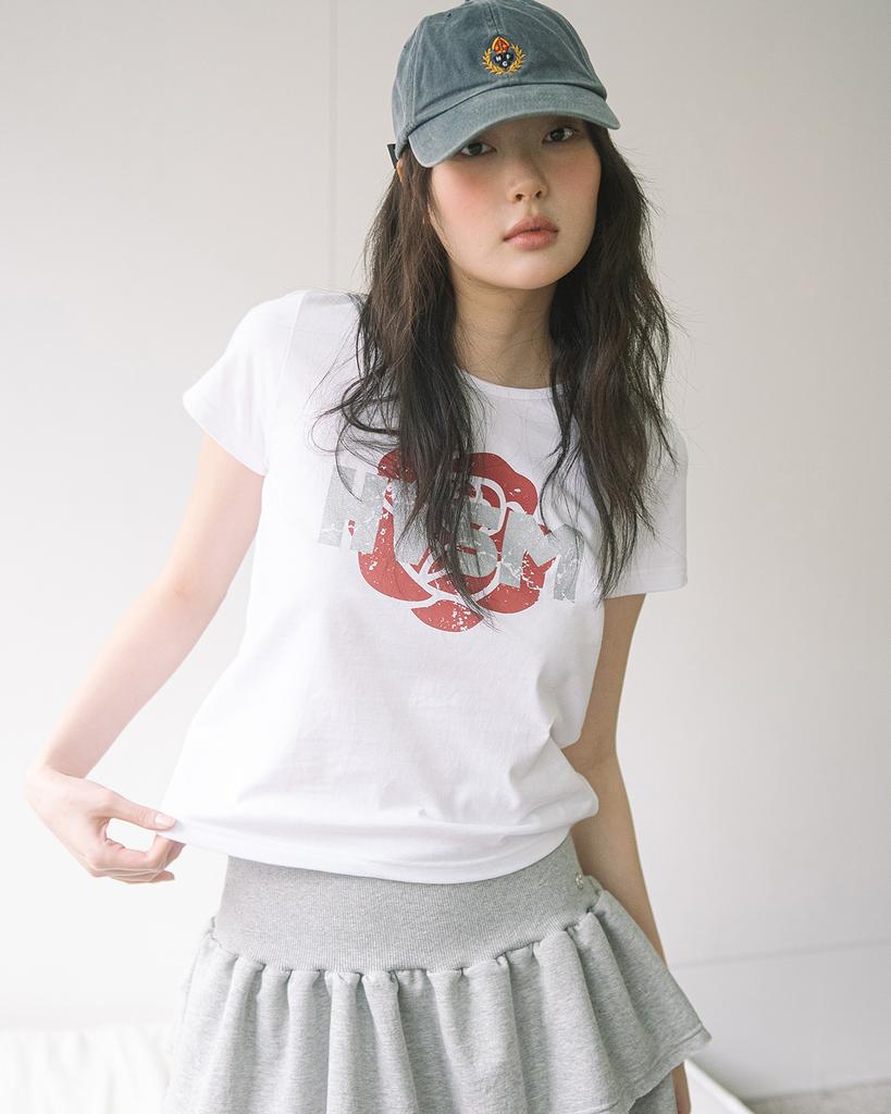 HAVISM Hvsm Rose S/S Tee(White)