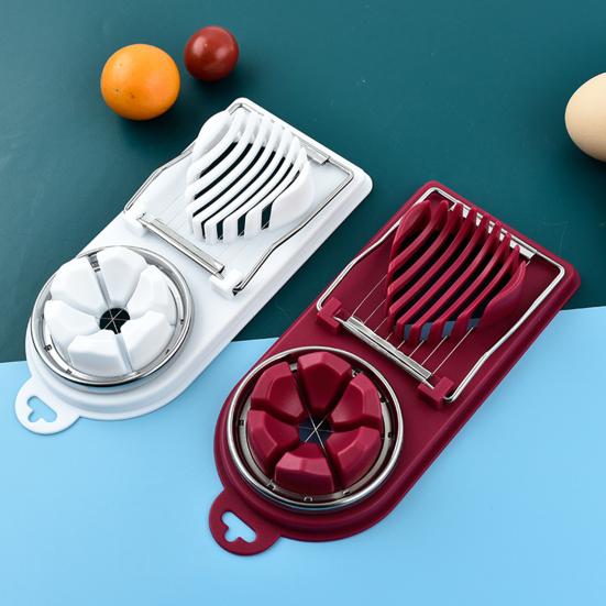 Egg Slicer Stainless Steel Salad And Sandwich Egg Cutter Fancy Splitter Egg Cutter Tool Kitchen Gadget
