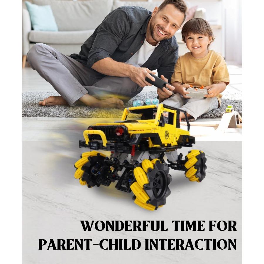 

OffRoad Car Building Kits with Remote Control for Adults: Advanced Technic Pickup Truck Building Blocks Toys for STEM Engineeri United States
