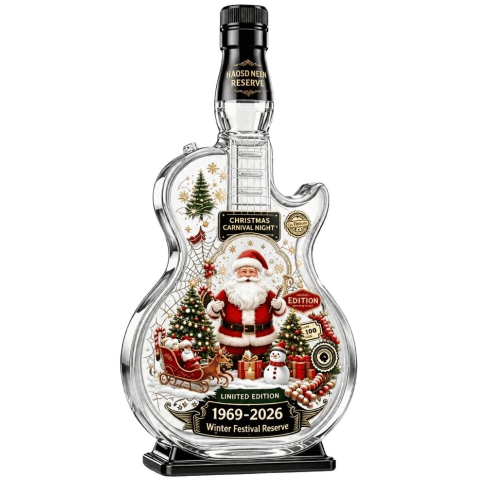 Pumpkin Guitar Liquor Storage Bottle Ghost Empty Wine Bottle Clear Glass Bottle Halloween Holiday