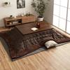 IKEHIKO Kotatsu Comforter, Balan, Approx. 190 X 240 Cm, Brown, Rectangular, Single Item, Casual Check Pattern, Modern Design #6840819