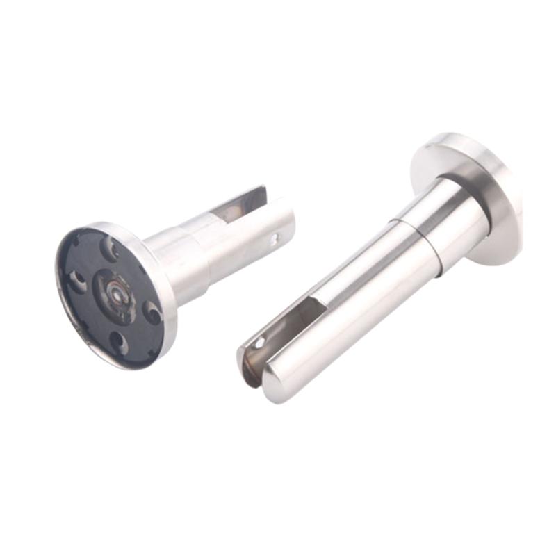 Multitool Partition Support Foot Stainless Steel Glass Fence Clamp for Public Bathroom Toilet Restroom Support Supplies