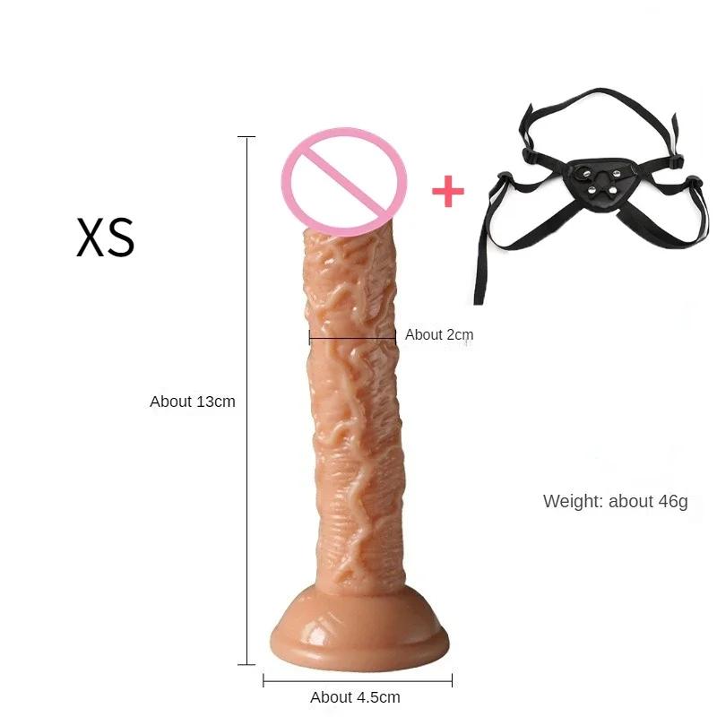 Realistic Simulation Big Dildo with Strap Penis Sex Toy Female Vaginal Anal Masturbator Dick With Suction Cup for Women Massage