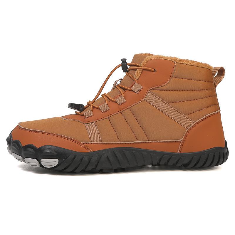 Waterproof snow boots men's and women's cold-proof cotton shoes couple high-top outdoor velvet sports shoes barefoot winter shoes