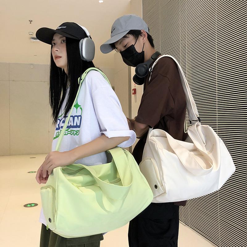 Gym Bag Nylon New Dry and Wet Separation Large Capacity Lightweight Casual Sports Crossbody Bag