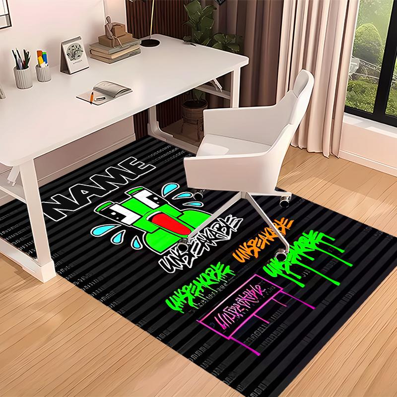 Custom personalization gaming Unspeakable Print Area Rug - Soft, Washable Non-Slip Indoor Mat,Living Room,Home&Office Decorative Rug